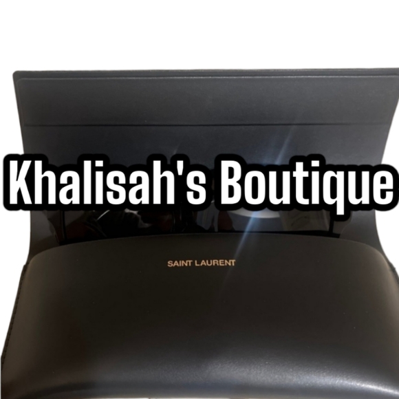 Brand New with Tags! YSL Saint Laurent Monogram Acetate 56MM Cat Eye Sunglasses - Picture 10 of 15